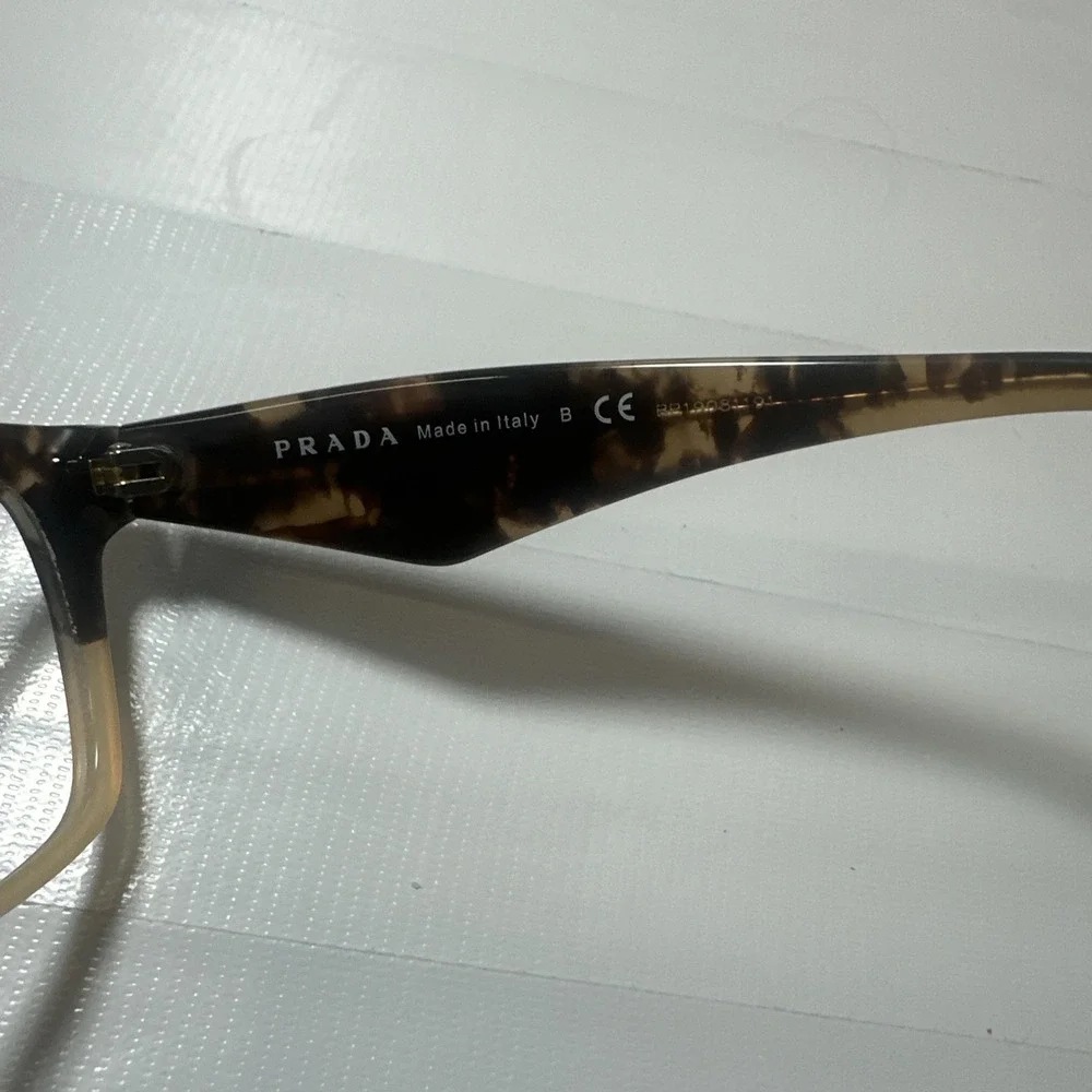 Prada VPR 20Q Eyeglasses (FRAMES Only ) ROZ-1O1 Tortoise 52[]16-140 Brown